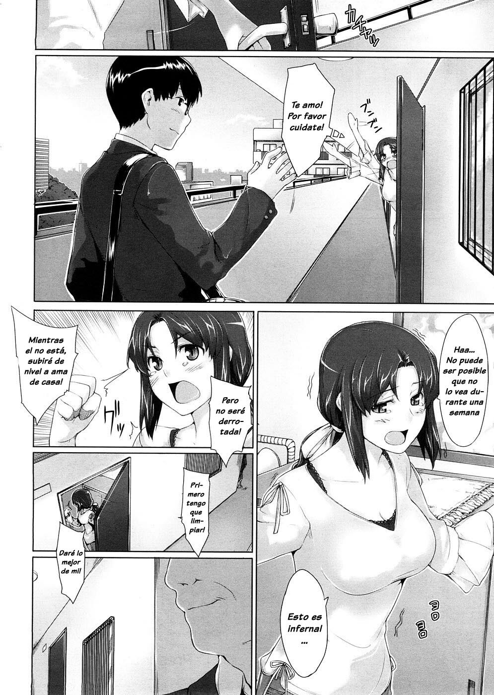 [Jin] Niizuma Kyouiku | Educating a New Wife (COMIC Megastore 2009-02) [Spanish] [Varkatzas666] [Decensored] page 2 full