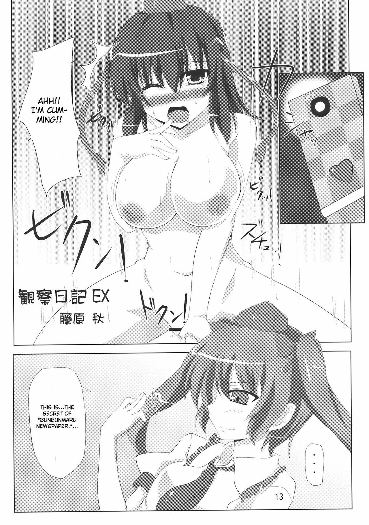 (COMIC1☆4) [Amadeus no Isan (Fujihara Shu, Aoba Shou)] Tengu FEVER (Touhou Project) [English] [CGrascal] page 13 full