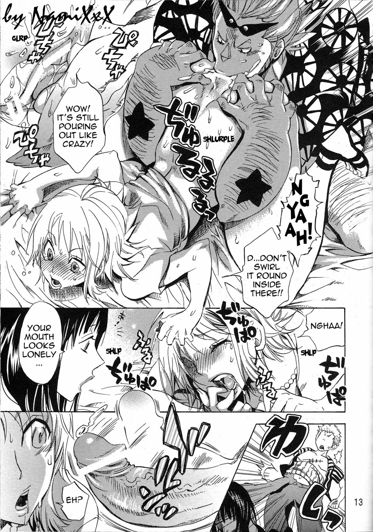 (C77) [Kurione-sha (Yu-ri)] Yokujou Rensa ~Nami Ver.~ (One Piece) [English] [doujin-moe.us] page 12 full