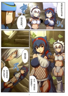 (C75) [AN-ARC (Hamo)] Kirin-san to Naruga-san to (Monster Hunter) [Chinese] [麒麟对决] - page 4