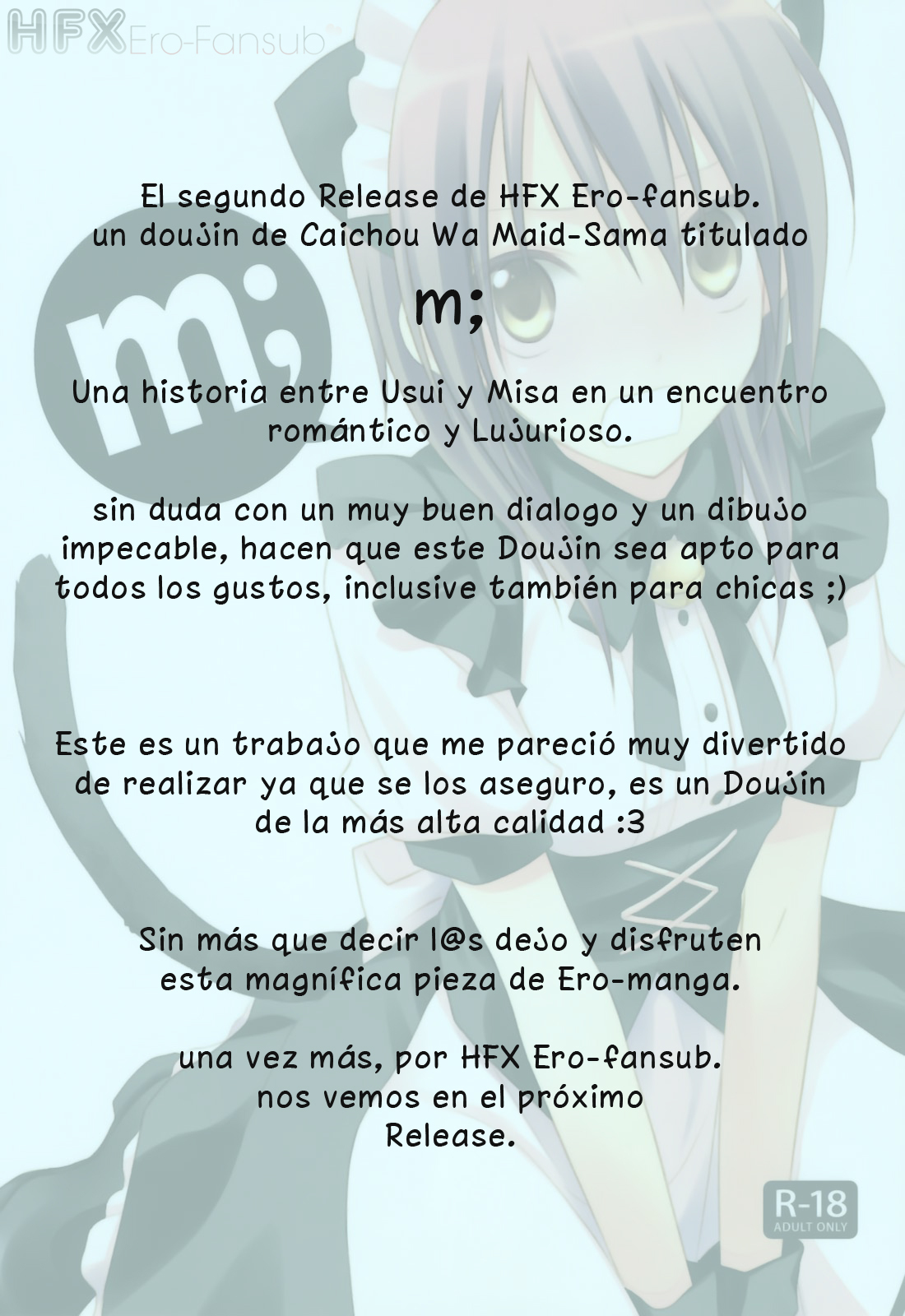 (C77) [m.s.t. (Nanami Yasuna)] m; (Kaichou wa Maid-sama!) [Spanish] {HFX Ero-fansub} page 2 full