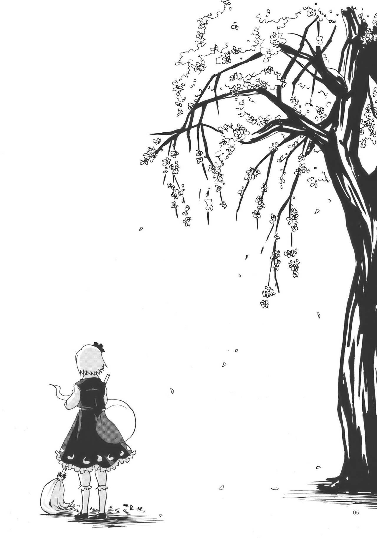 (Yuumei Sakura) [Zipper Wrist (Eguchi)] Hana no Shita Nite (Touhou Project) page 5 full