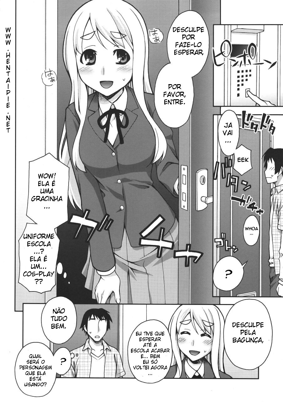 (COMIC1☆4) [KABAYAKIYA (Unagimaru)] Mugi-chan no Himitsu no Arbeit (K-ON!) [Portuguese-BR] page 3 full