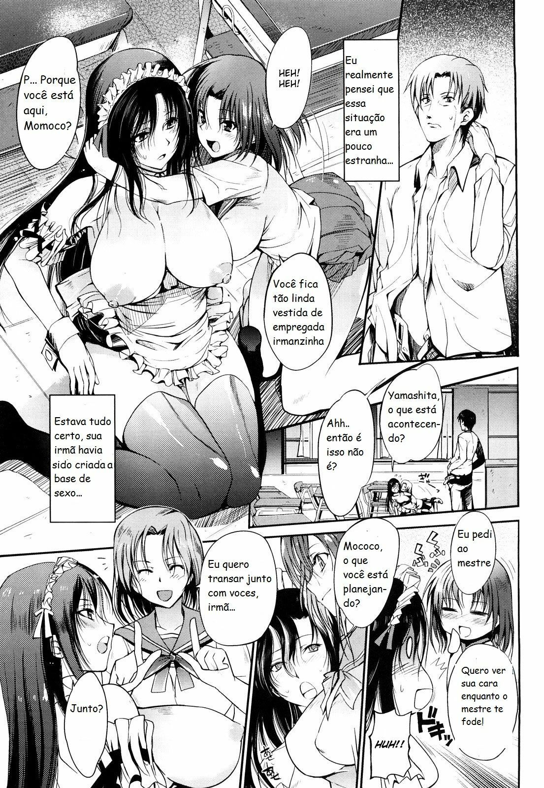 [Hanpera] Sisters maid | irmãs escravas (Onee-san Whisper) [Portuguese-BR] page 1 full