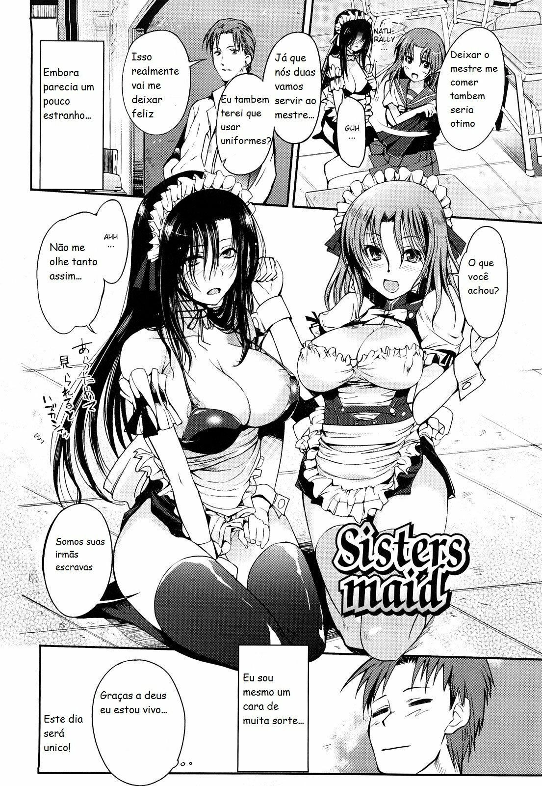 [Hanpera] Sisters maid | irmãs escravas (Onee-san Whisper) [Portuguese-BR] page 2 full