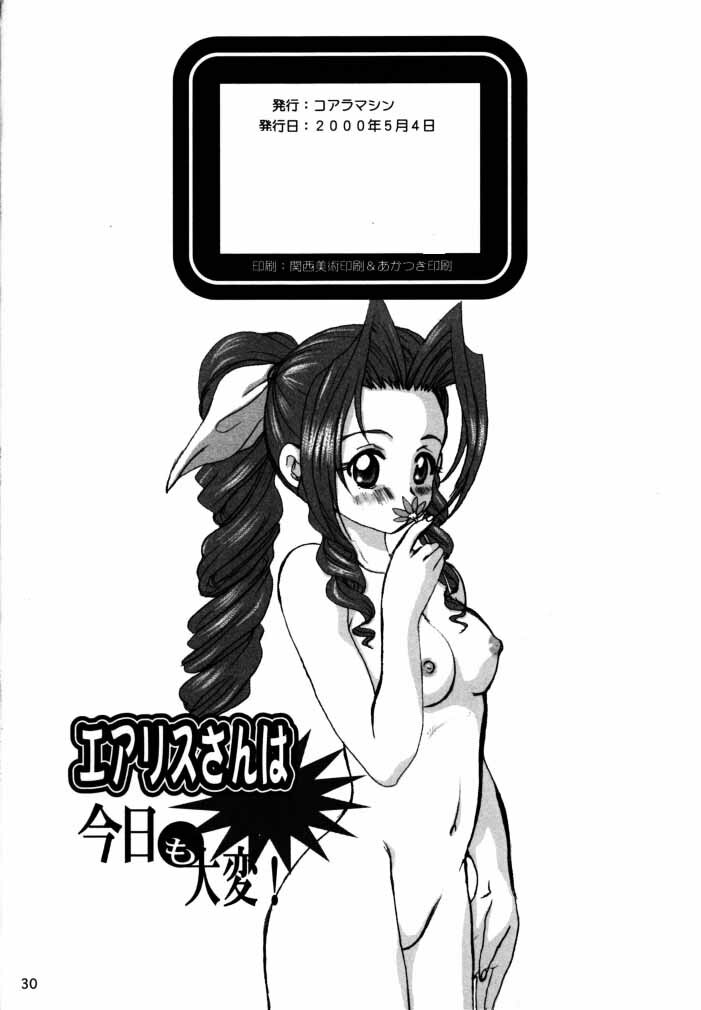 [Koala Machine (Tokiwa Kanenari)] Aerith-san wa kyou mo taihen! (Final Fantasy VII) page 29 full