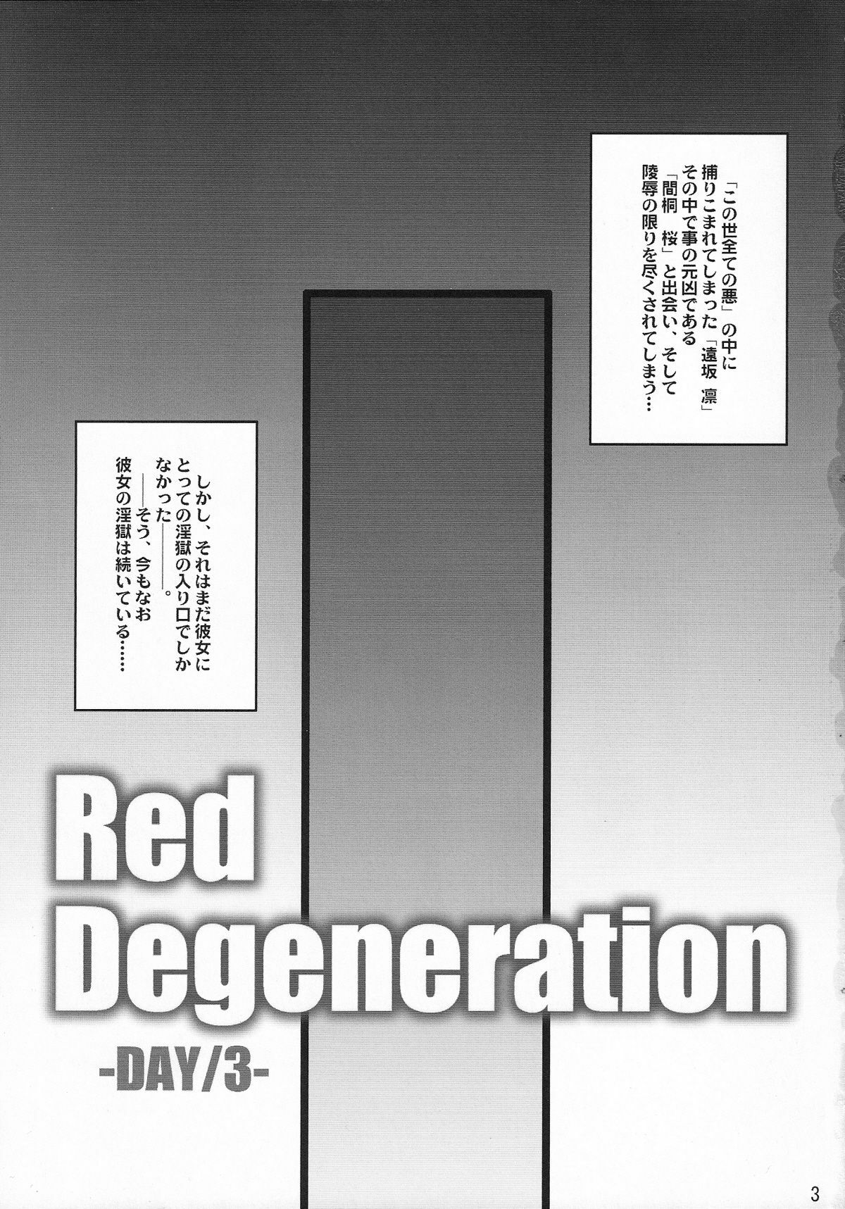 (COMIC1☆2) [H.B (B-RIVER)] Red Degeneration -DAY/3- (Fate/stay night) page 2 full