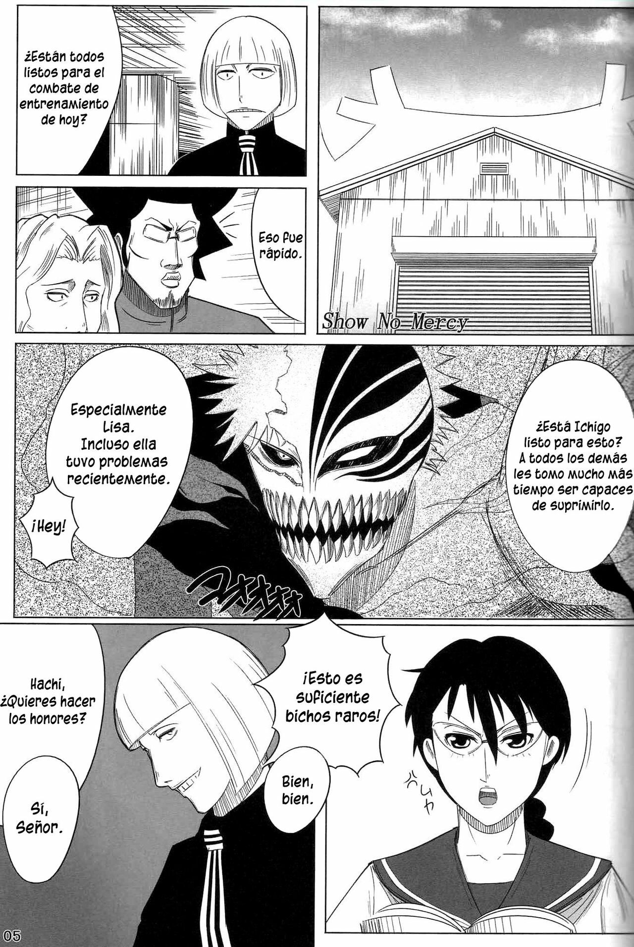 (COMIC1) [ReDrop (Miyamoto Smoke, Otsumami)] Snow No Mercy (Bleach) [Spanish/Español] page 4 full