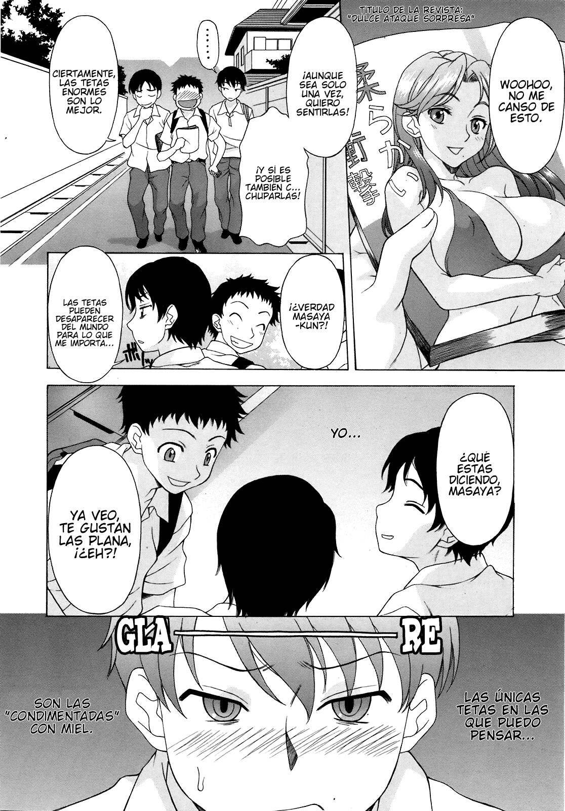 [Kagura Yutakamaru] Hachimitsu Oppai | Honey Breasts (COMIC Tenma 2008-11) [Spanish] {Javiert239} page 4 full