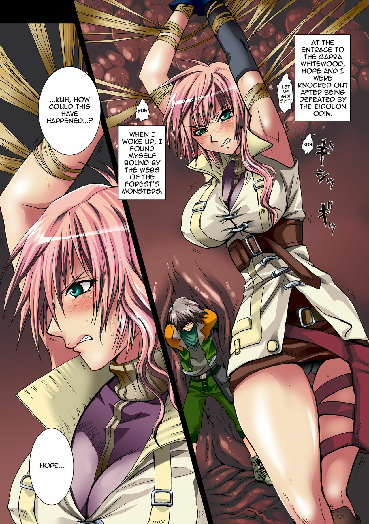 (COMIC1☆4) [Modae Tei] Forest of Tentacles ~Tentacle Breeding Nursery Lightning / Shokuen no Mori ~Shokushu Hanshoku Naedoko Lighthing~ (Final Fantasy XIII) [English] =Wrathkal+Someone1001= page 3 full