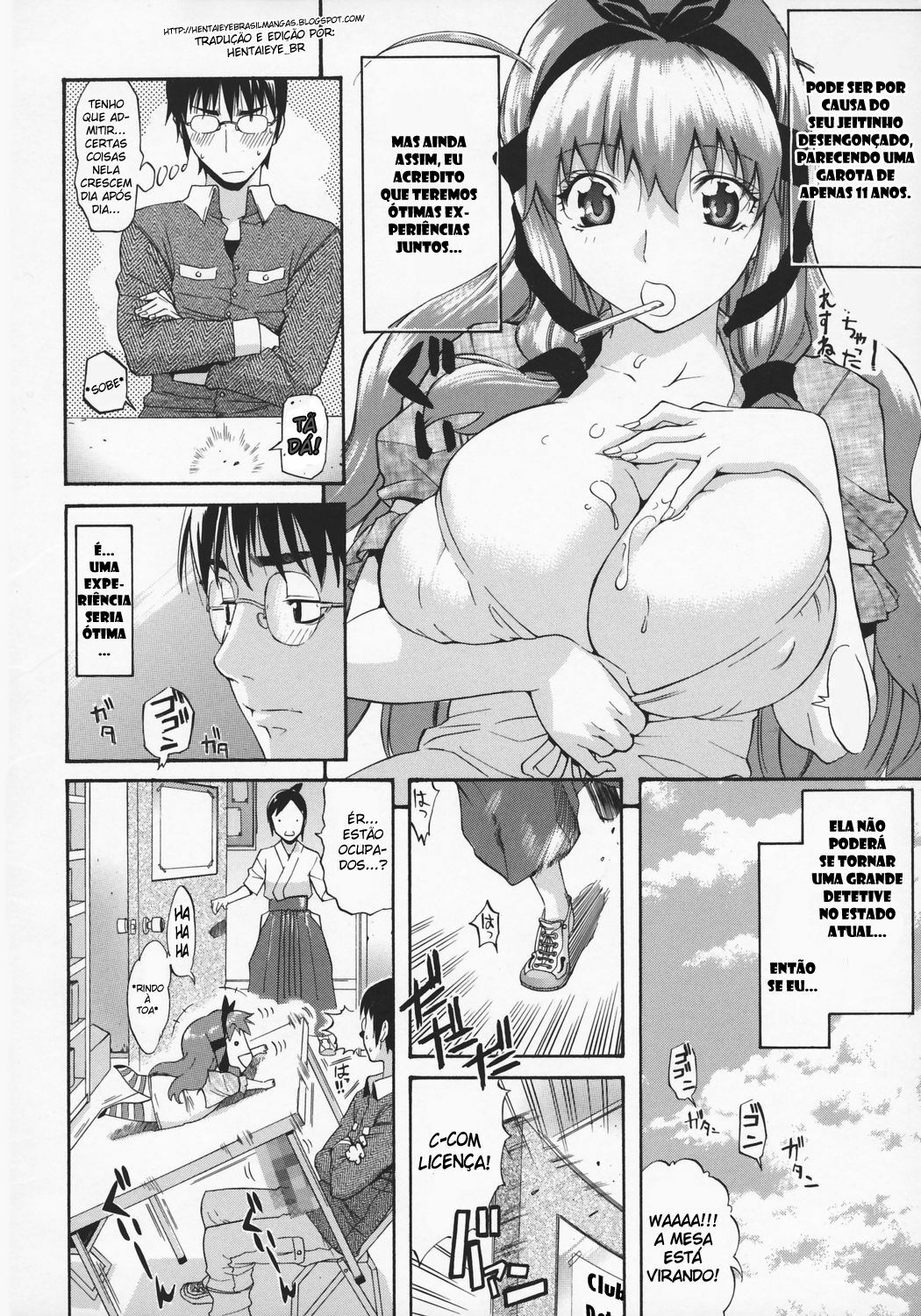 [Amatarou] (Kari) Tantei Monogatari (Happiness!) [Portuguese-BR] [HentaiEyeBR] page 6 full