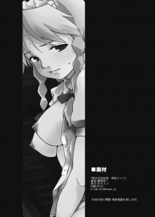 (Akatsuki no Utage 4) [PARANOIA CAT (Fujiwara Shunichi)] Touhou Ukiyo Emaki Warau Knife | Smiling Knife (Touhou Project) [English] [desudesu] - page 26