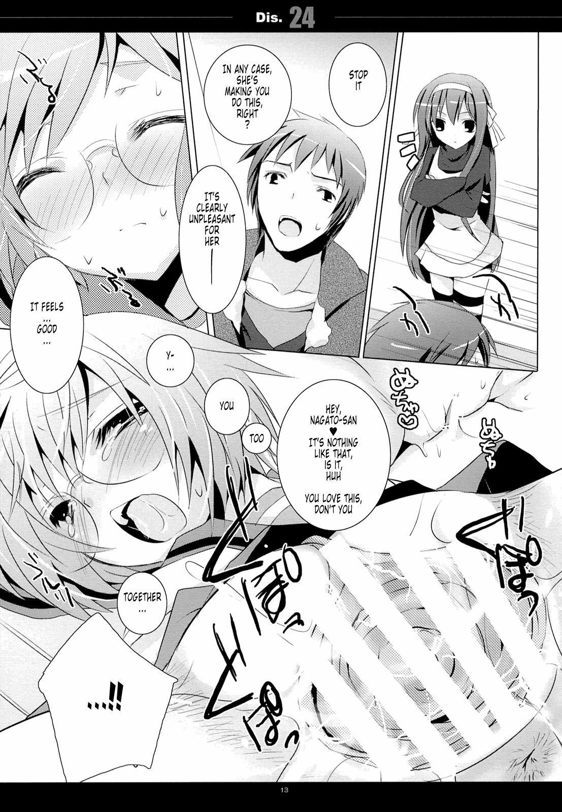 (C75) [honeyking (Mitsu King)] Dis.24 (The Melancholy of Haruhi Suzumiya) [English] [Tonigobe] page 12 full