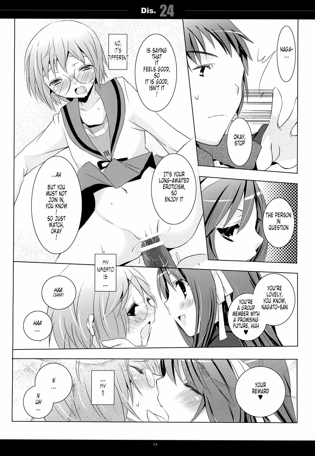 (C75) [honeyking (Mitsu King)] Dis.24 (The Melancholy of Haruhi Suzumiya) [English] [Tonigobe] page 13 full