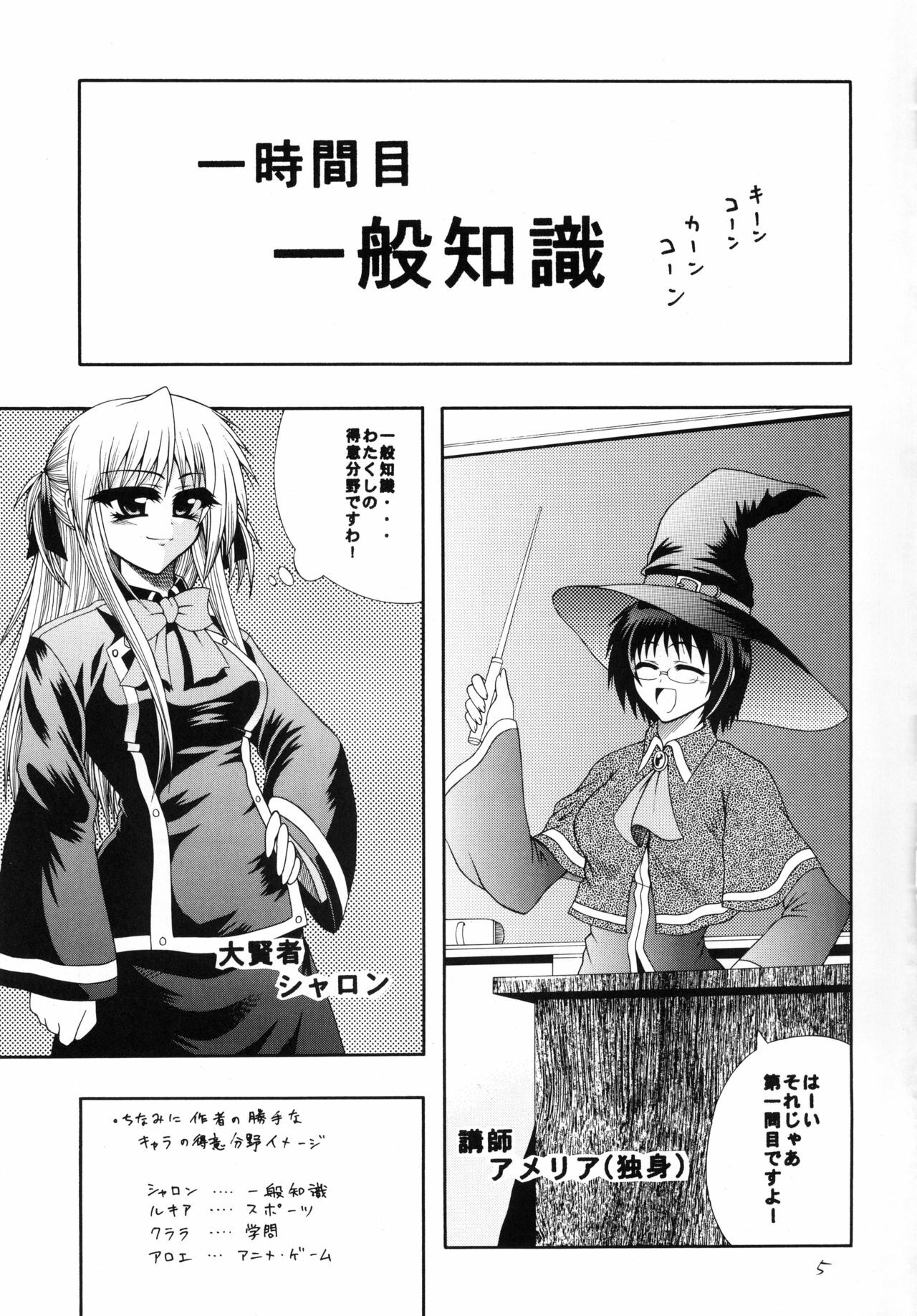 [Circle Roman Hikou (Taihei Tengoku)] QMA style QMA Soushuuhen (Quiz Magic Academy) page 4 full