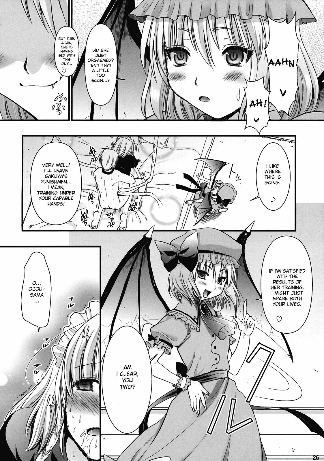 (C77) [Yuriru-Rarika (Kojima Saya)] R Saku -Sakuya e no Batsu- (Jou) (Touhou Project) [English] [desudesu] page 26 full