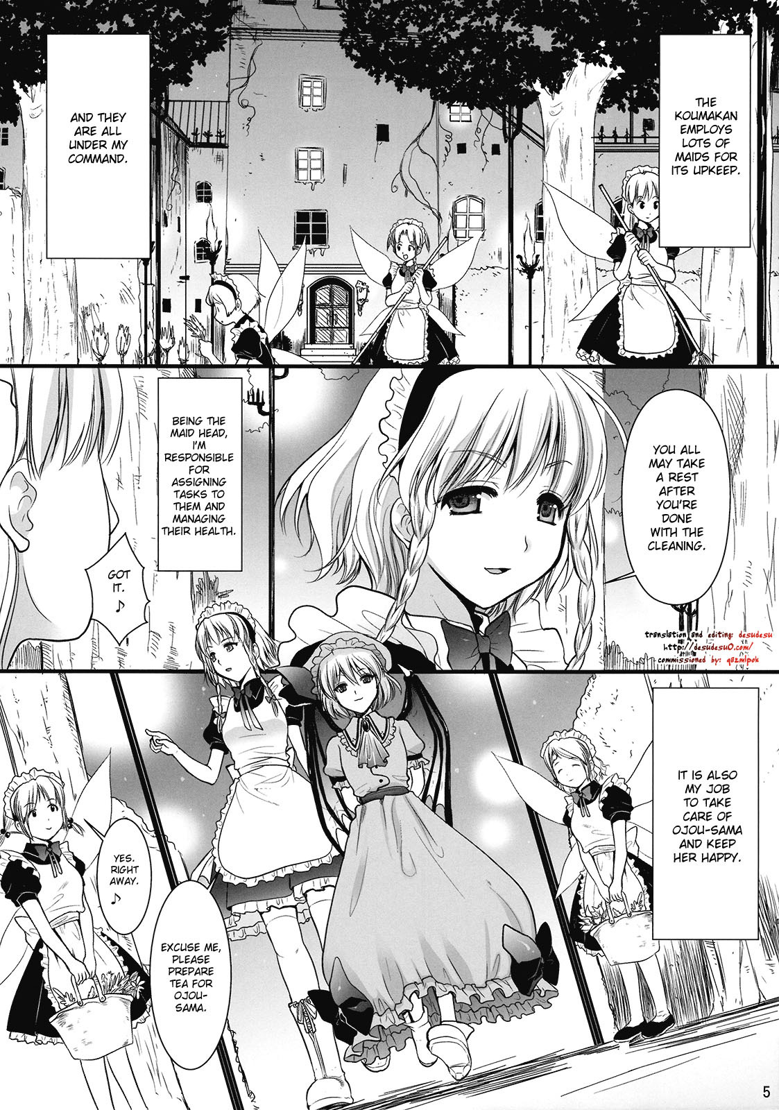 (C77) [Yuriru-Rarika (Kojima Saya)] R Saku -Sakuya e no Batsu- (Jou) (Touhou Project) [English] [desudesu] page 5 full