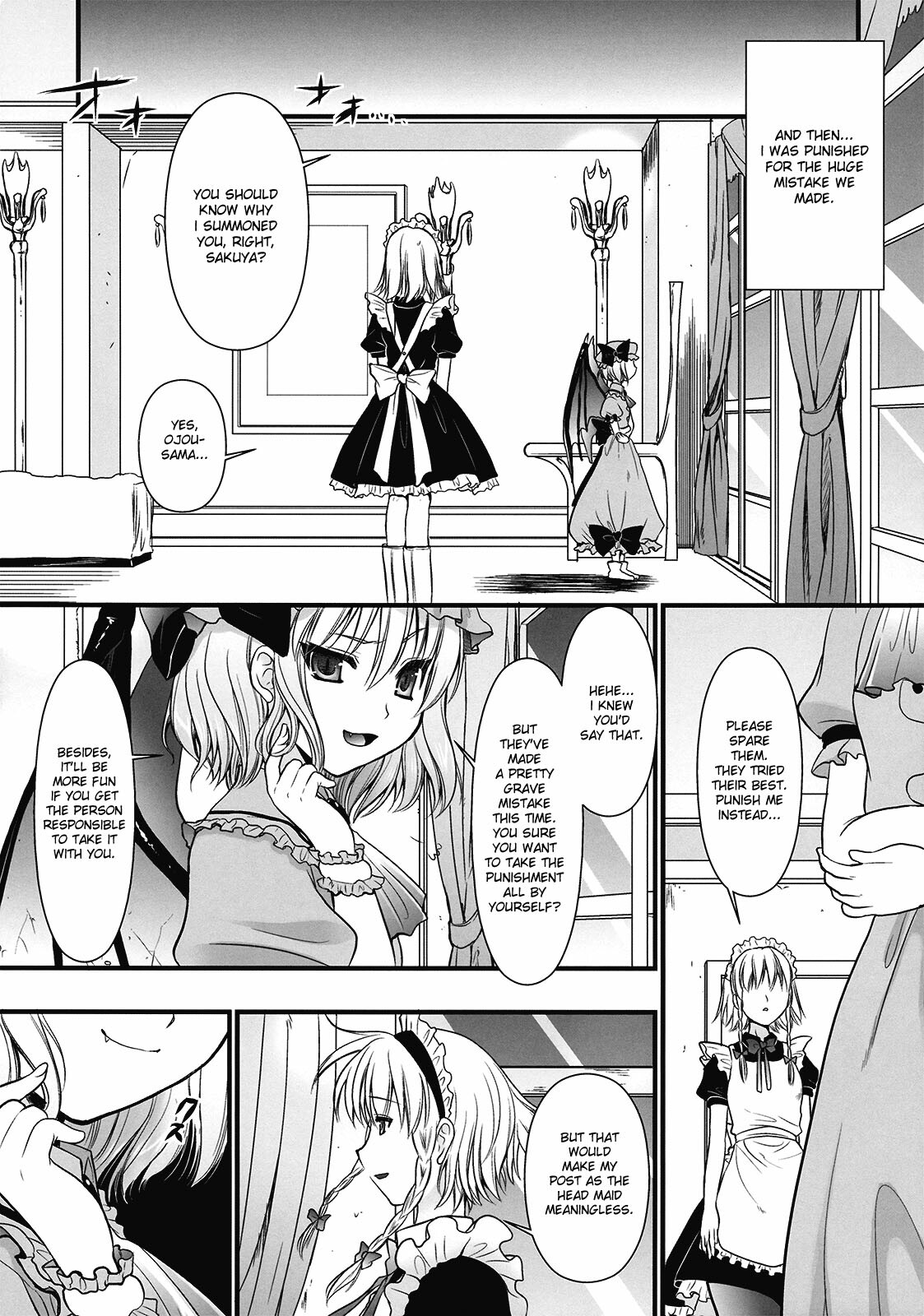 (C77) [Yuriru-Rarika (Kojima Saya)] R Saku -Sakuya e no Batsu- (Jou) (Touhou Project) [English] [desudesu] page 7 full