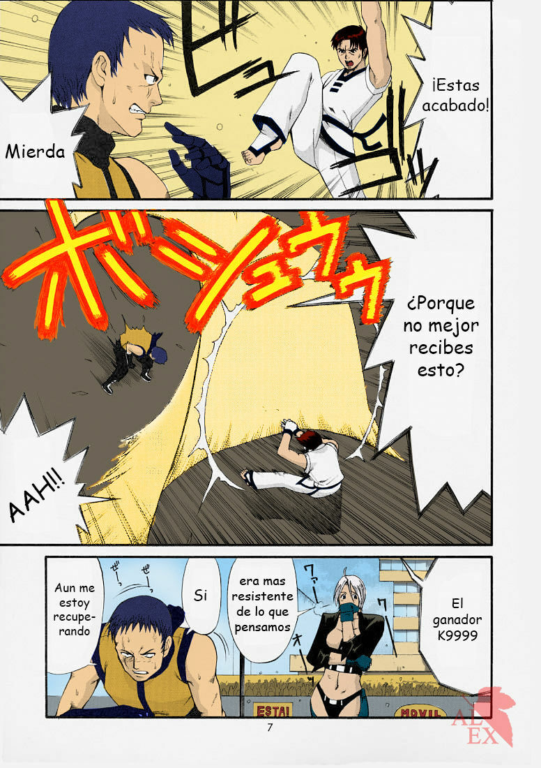 (SC15) [Saigado] The Yuri & Friends 2001 (King of Fighters) [Spanish] [Asuka Langley] [Colorized] [Decensored] page 7 full