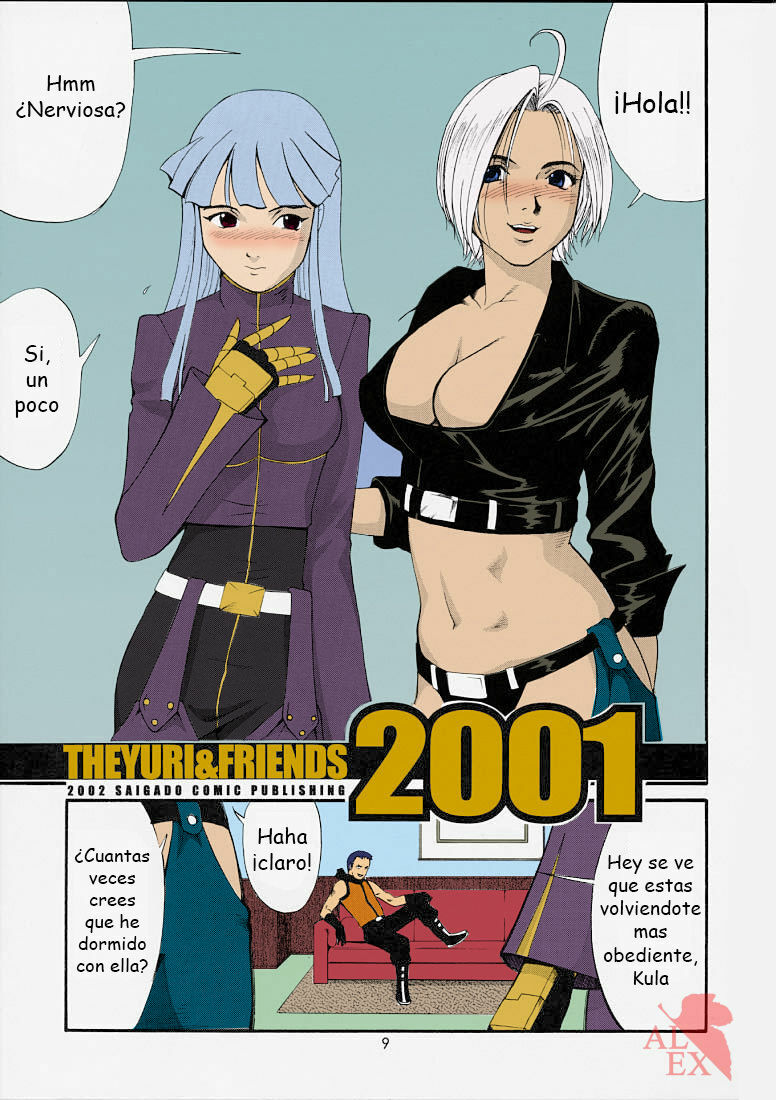 (SC15) [Saigado] The Yuri & Friends 2001 (King of Fighters) [Spanish] [Asuka Langley] [Colorized] [Decensored] page 9 full