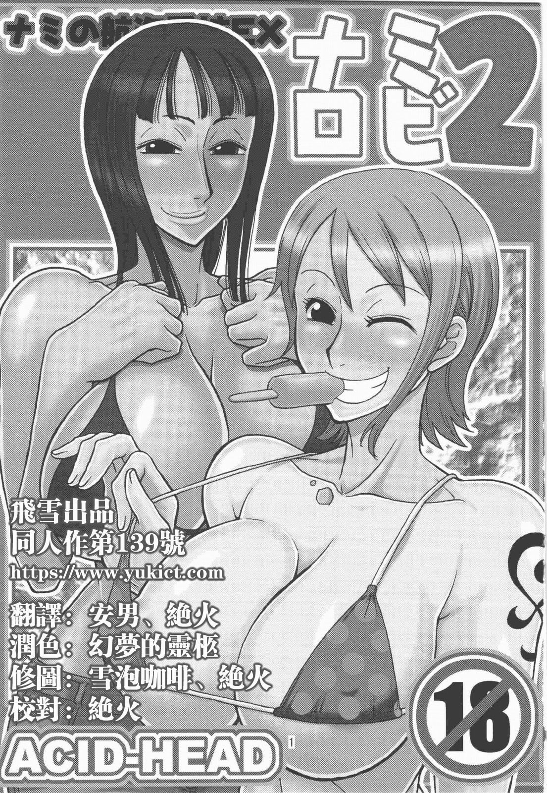 (C74) [ACID-HEAD (Murata.)] Nami no Koukai Nisshi EX NamiRobi 2 (One Piece) [Chinese] [飞雪汉化组] page 2 full