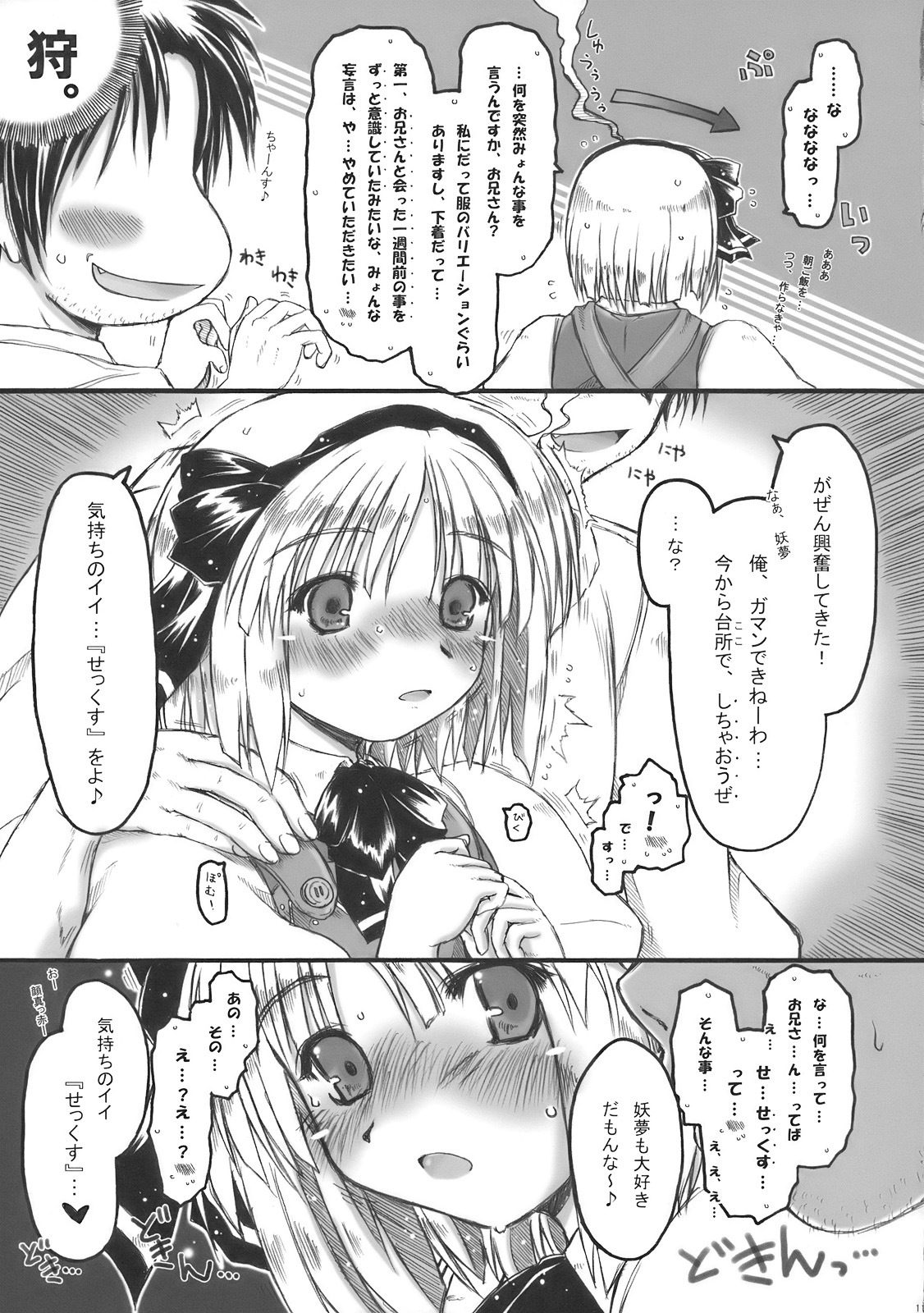 (COMIC1☆4) [Ankoku-Bousougumi (Ainu Mania)] Myon na Kayoizuma wa Ikaga deshou? (Touhou Project) page 11 full