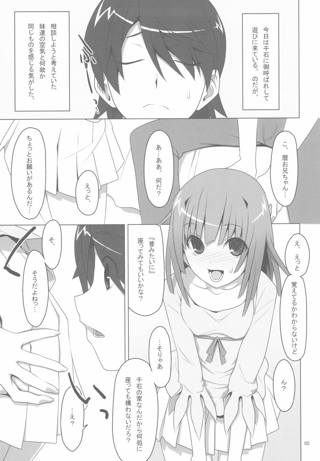 (C78) [TIES (Takei Ooki)] Makasete! FireSisters★ (Bakemonogatari) page 5 full