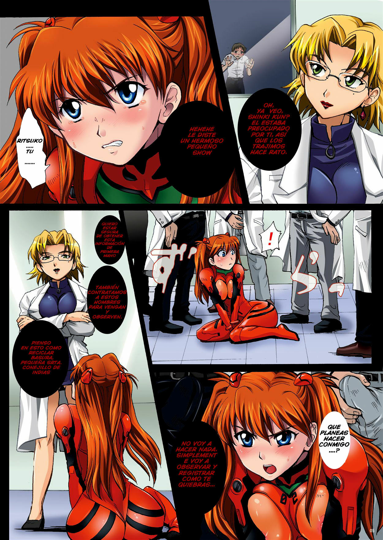 [Modae Tei, Abalone Soft (Modaetei Anetarou, Modaetei Imojirou)] Nakisakebu Omocha ~Asuka In Yaku Touyo Rinkan Nakadashi Roku~ | The Screaming Toy (Neon Genesis Evangelion) [Spanish] [Ecchi S page 5 full