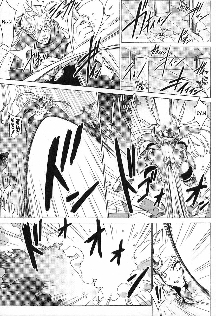 [Onomeshin] Bakunyuu Kishi Shion | Big Titty Warrior Sion (Tatakau Heroine Ryoujoku Anthology Toukiryoujoku 7) [English] {doujin-moe.us} page 3 full