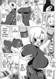 [Onomeshin] Bakunyuu Kishi Shion | Big Titty Warrior Sion (Tatakau Heroine Ryoujoku Anthology Toukiryoujoku 7) [English] {doujin-moe.us} - page 7