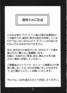 (C78) [RapidRabbit (Tomotsuka Haruomi)] Byoujo no Sho (Touhou Project) - page 3