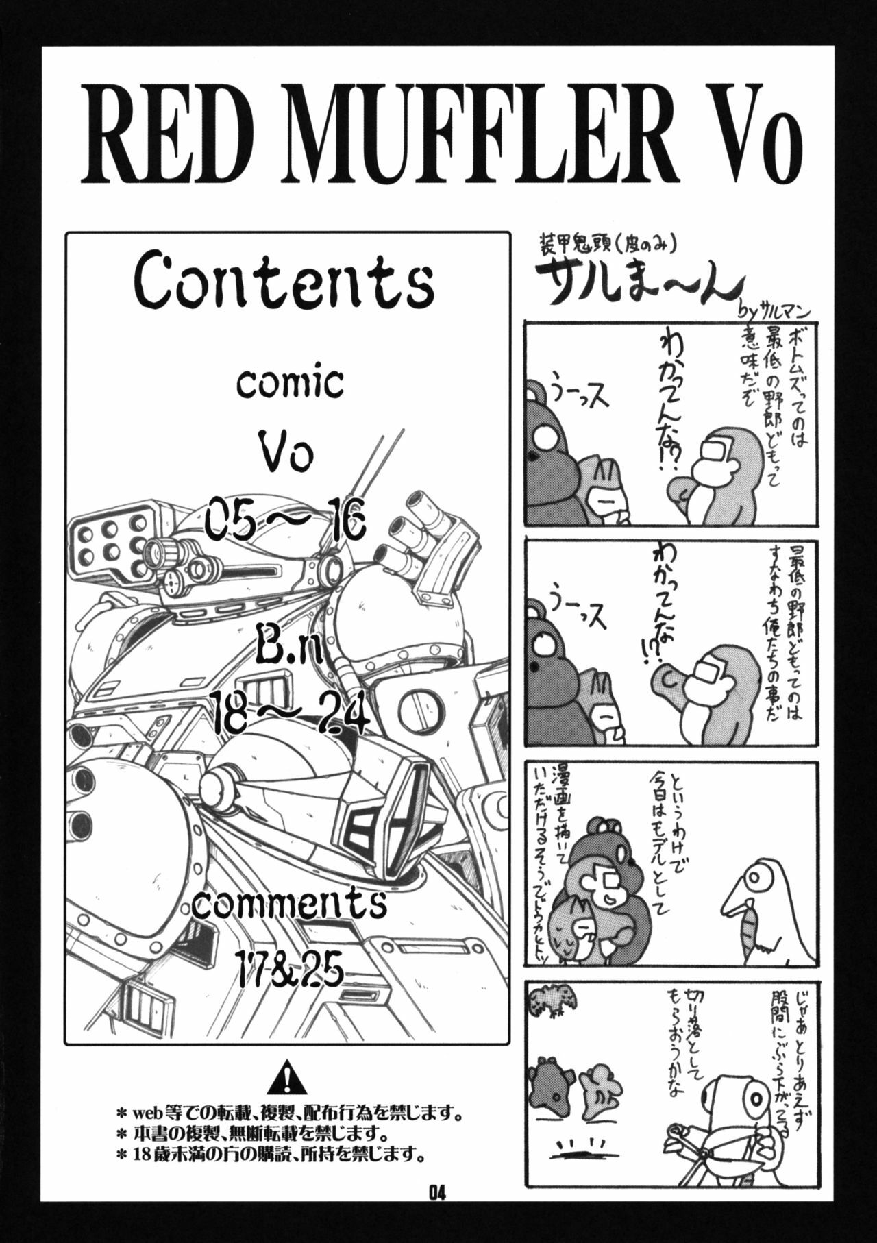 (C78) [ONE-SEVEN (Hagane Tetsu)] RED MUFFLER Vo (Armored Trooper Votoms) page 3 full