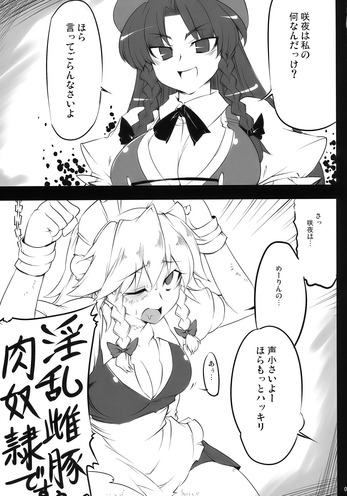 (C78) [BURUMAN (Tajima Yuki)] S&M Violence (Touhou Project) page 9 full