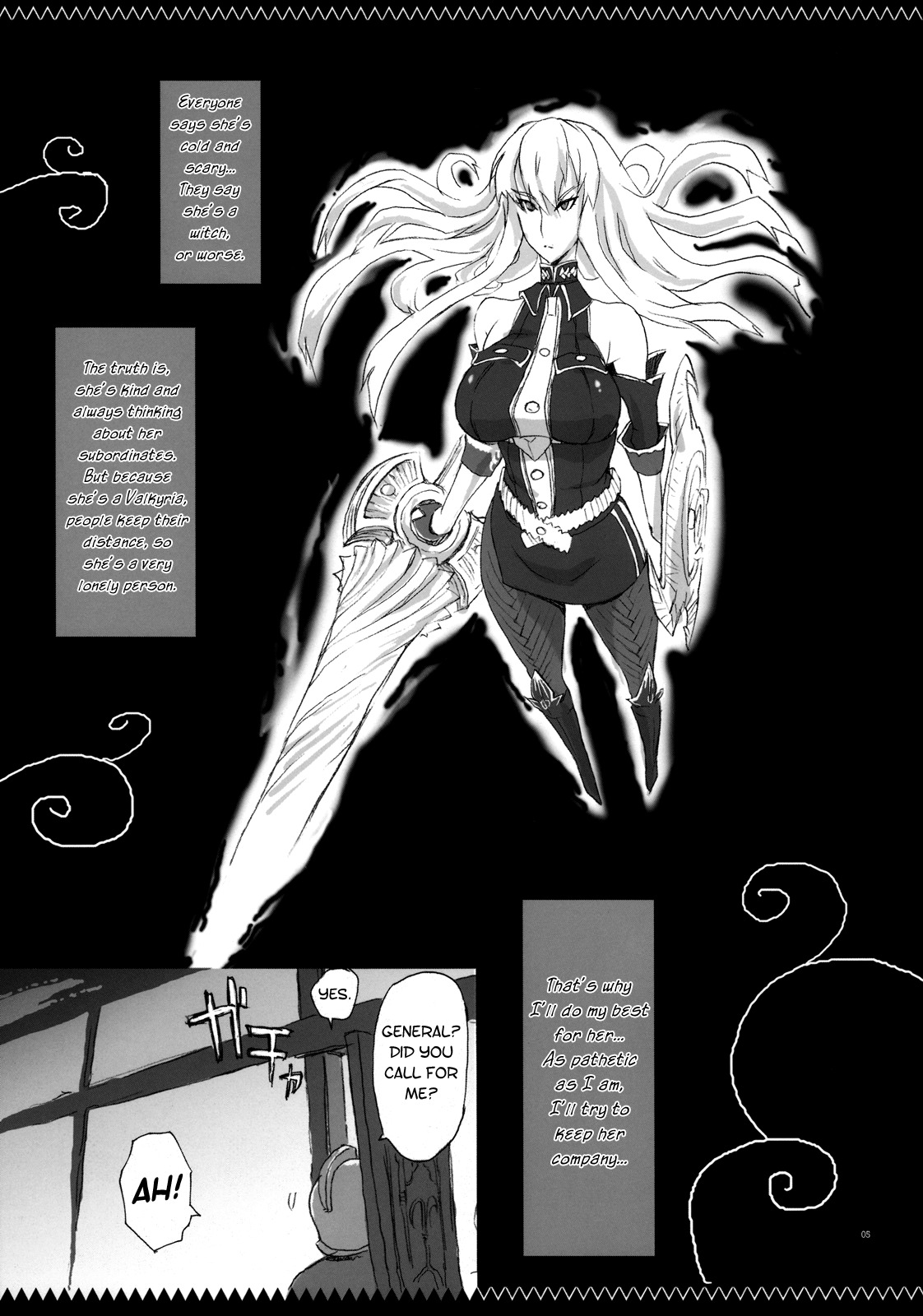 (C76) [YA-ZY (Yunioshi)] Joukan wa Valkyria | My General, My Valkyria (Valkyria Chronicles) [English] [Brolen & The Randy Rabbit] page 4 full