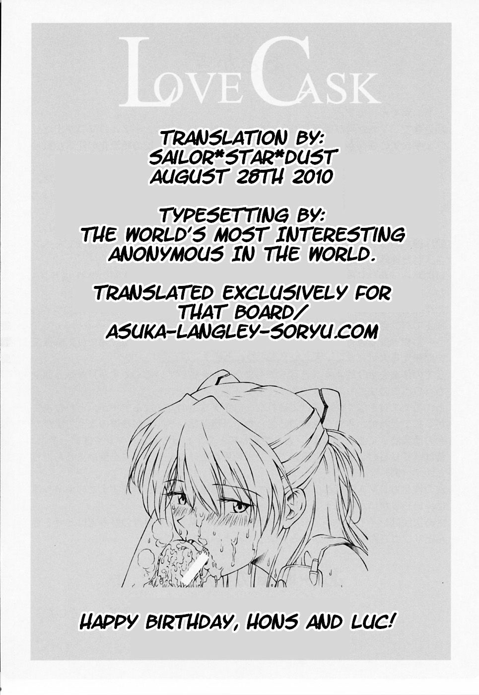 (C64) [TENGU NO TSUZURA (Kuro Tengu)] LOVE CASK (Neon Genesis Evangelion) [English] =SSD= page 30 full