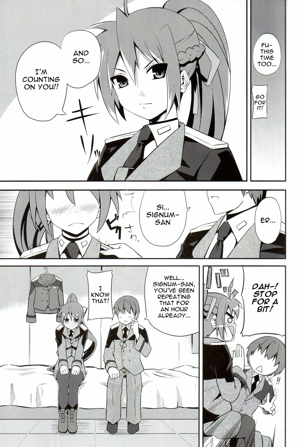 (C75) [Senpen Banka-Shiki (DATE)] Shigu nee-san Jiken Desu! (Mahou Shoujo Lyrical Nanoha) [English] =Team Vanilla= page 2 full