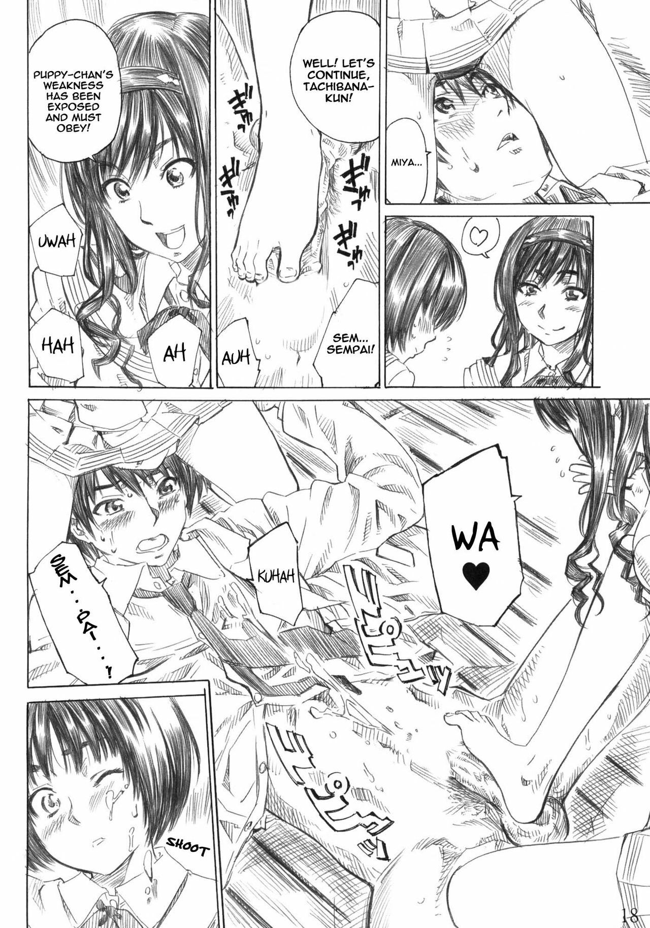 (C78) [MARUTA-DOJO (MARUTA)] Kimi wa Docchi ni Fumaretai? (Amagami) [English] =LWB= page 17 full