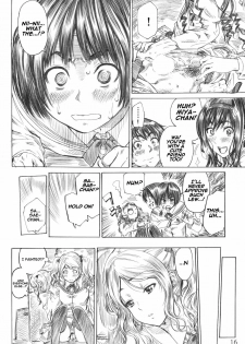 (C78) [MARUTA-DOJO (MARUTA)] Kimi wa Docchi ni Fumaretai? (Amagami) [English] =LWB= - page 15