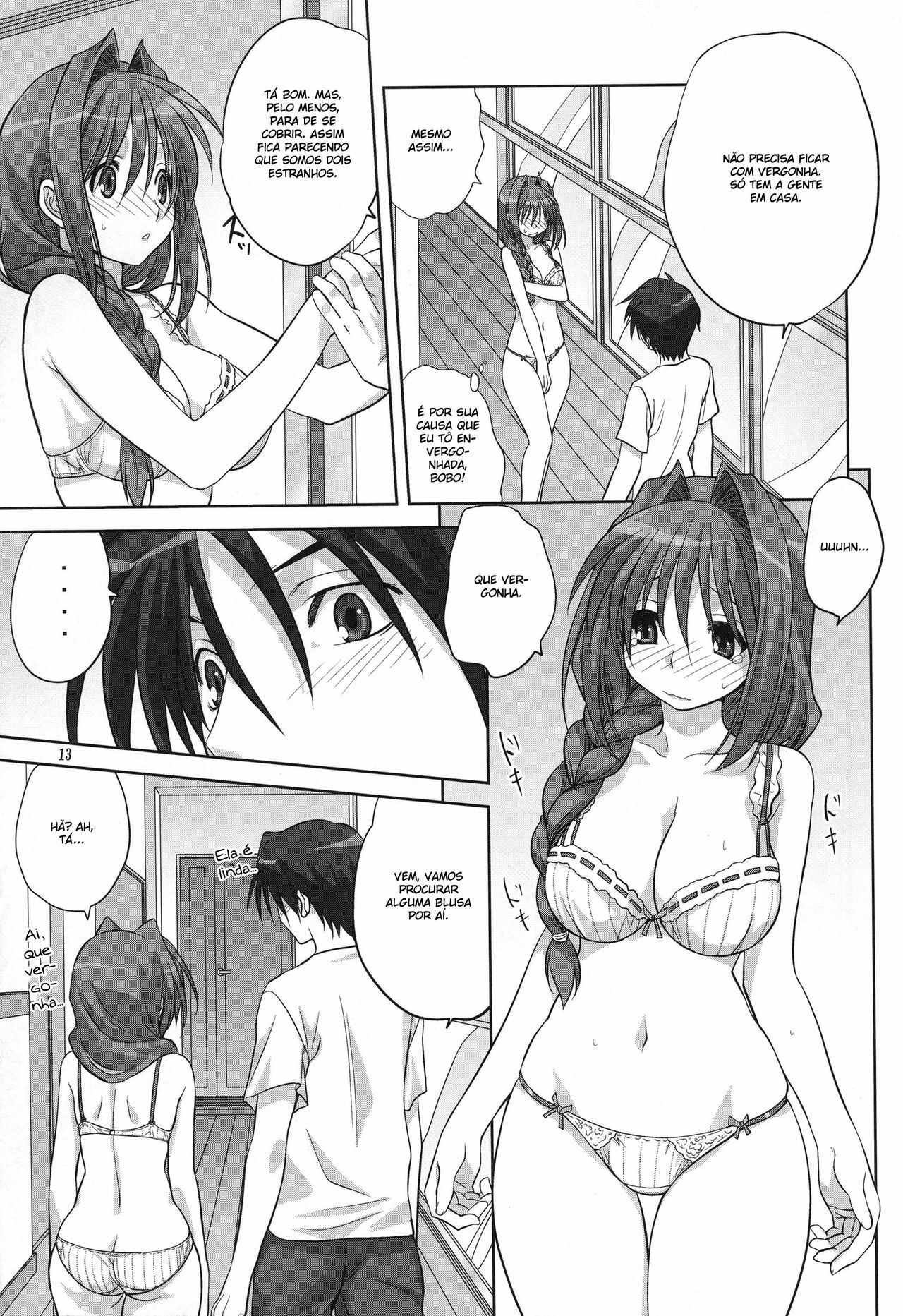 (C78) [Mitarashi Club (Mitarashi Kousei)] Akiko-san to Issho 6 (Kanon) [Portuguese-BR] [BartSSJ] page 13 full