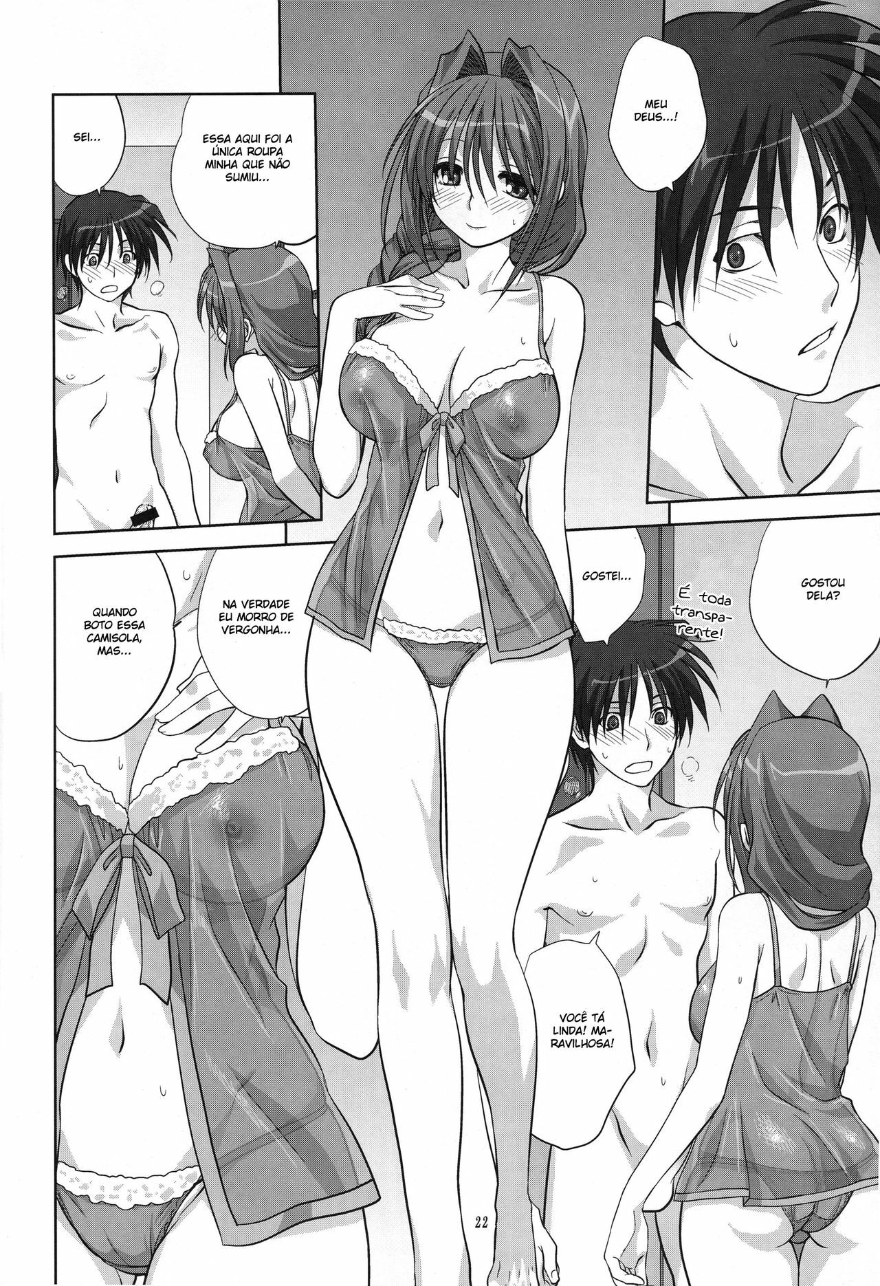 (C78) [Mitarashi Club (Mitarashi Kousei)] Akiko-san to Issho 6 (Kanon) [Portuguese-BR] [BartSSJ] page 22 full