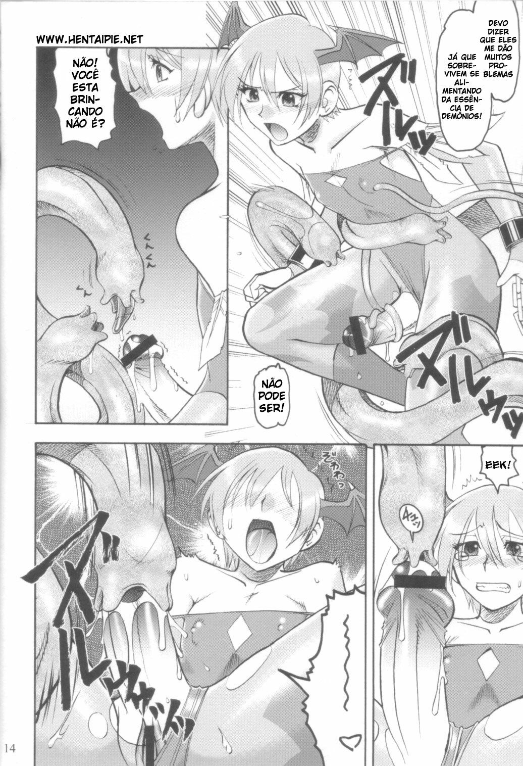 (C70) [Semedain G (Mokkouyou Bond)] Semedain G Works Vol. 28 - Ichinana (DarkStalkers) [Portuguese-BR] [HentaiPie] page 13 full