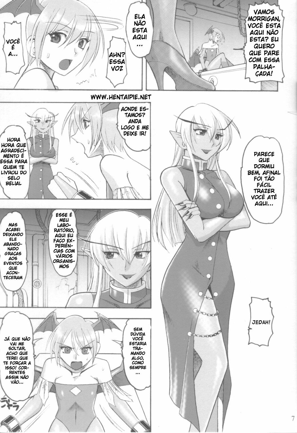 (C70) [Semedain G (Mokkouyou Bond)] Semedain G Works Vol. 28 - Ichinana (DarkStalkers) [Portuguese-BR] [HentaiPie] page 6 full