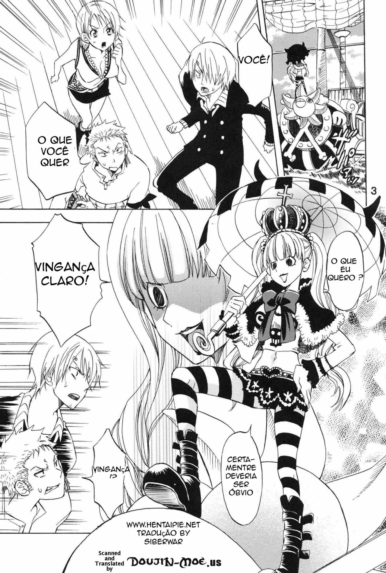 (C74) [Kurione-sha (YU-RI)] Nami-chan to mou 1kai! (One Piece) [Portuguese-BR] [HentaiPie] page 2 full