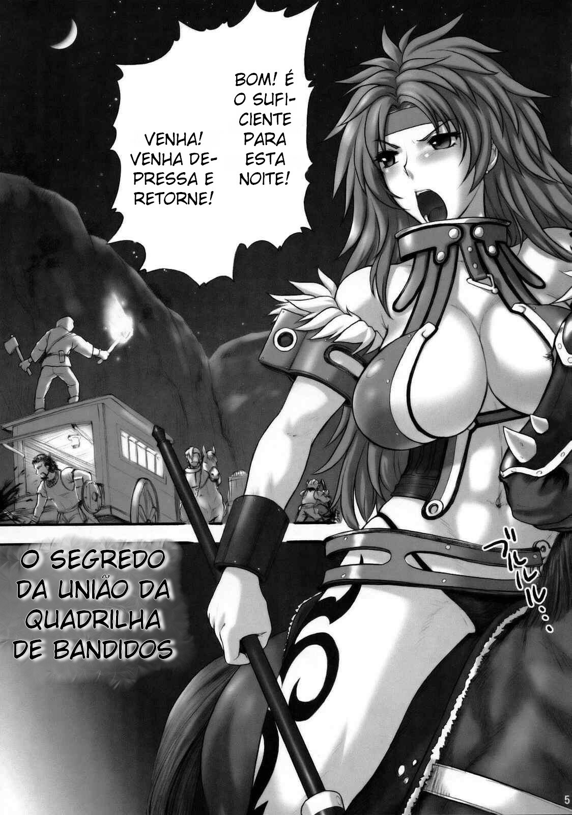 (C76) [Shinnihon Pepsitou (St.germain-sal)] Gang the Bandits (Queen's Blade) [Portuguese-BR] [Mira-chan] page 4 full