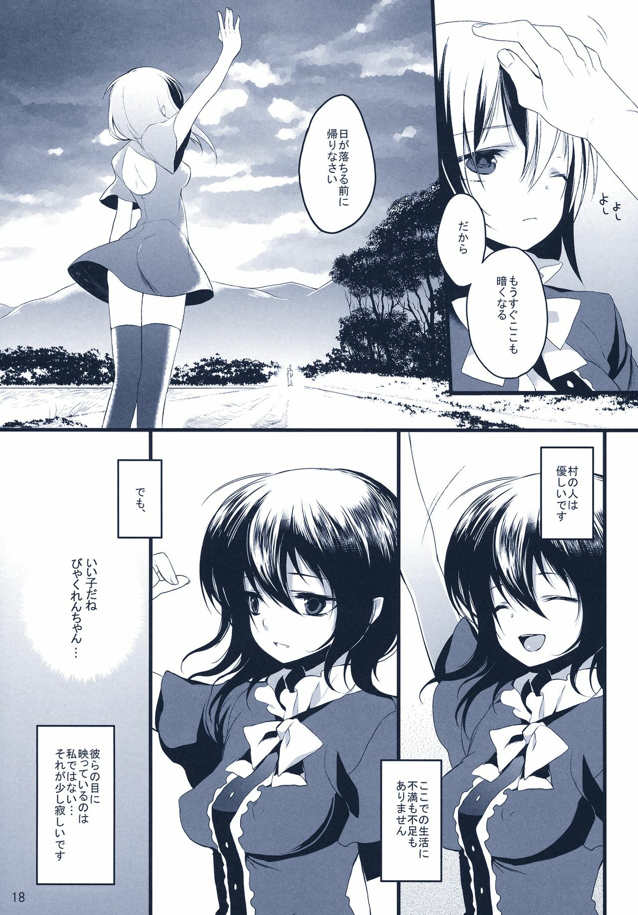 (C78) [super:nova (Yukimachi Tounosuke)] Na Mo Naki Tori - The bird without name in forest of grief. (Touhou Project) page 18 full