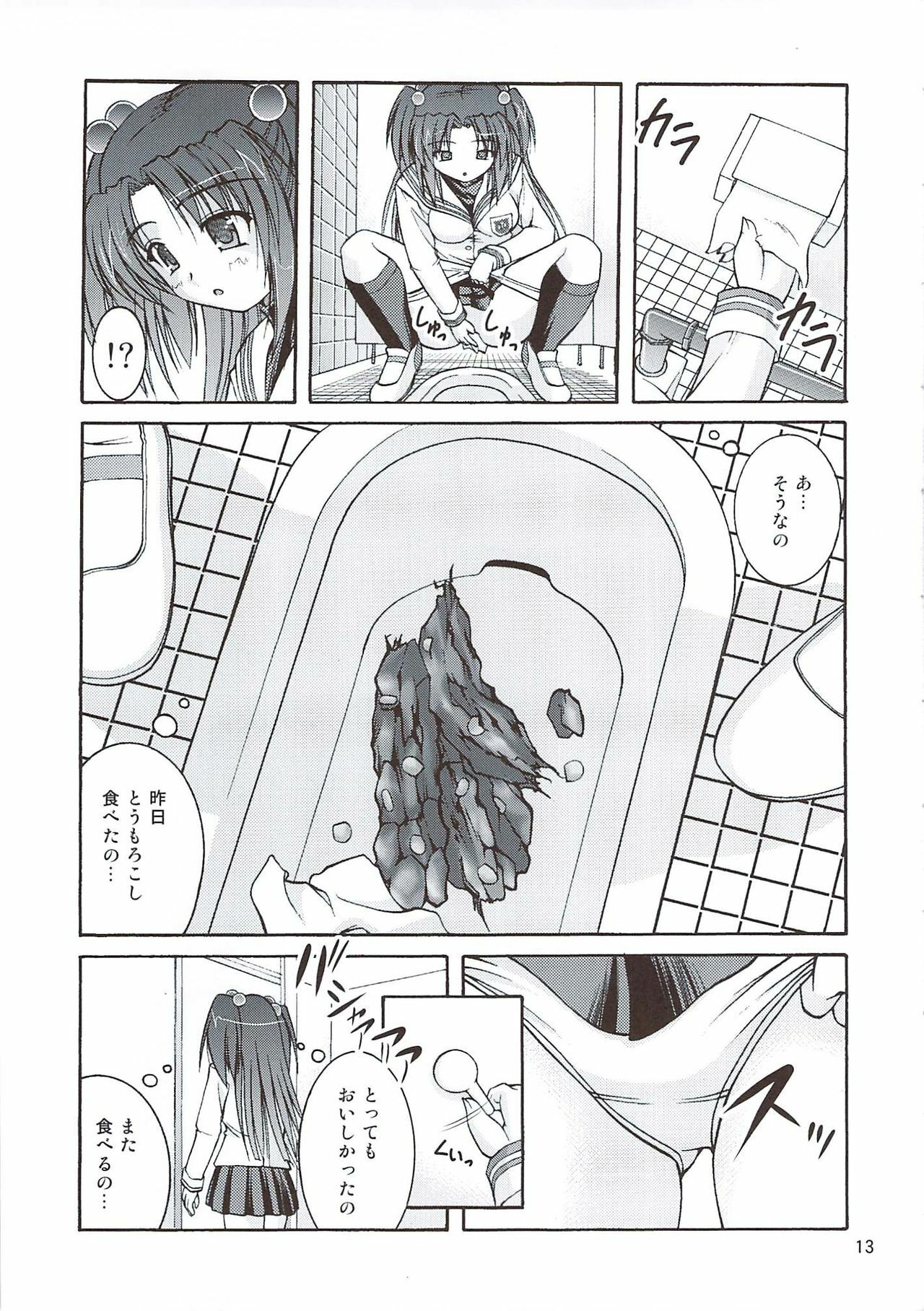 (C78) [Juicy Fruits (Satomi Hidefumi)] Bou Yuumei Koukou Joshi Toilet Tousatsu 2-jigen Bishoujo Hen Vol. 4 (Clannad) page 13 full