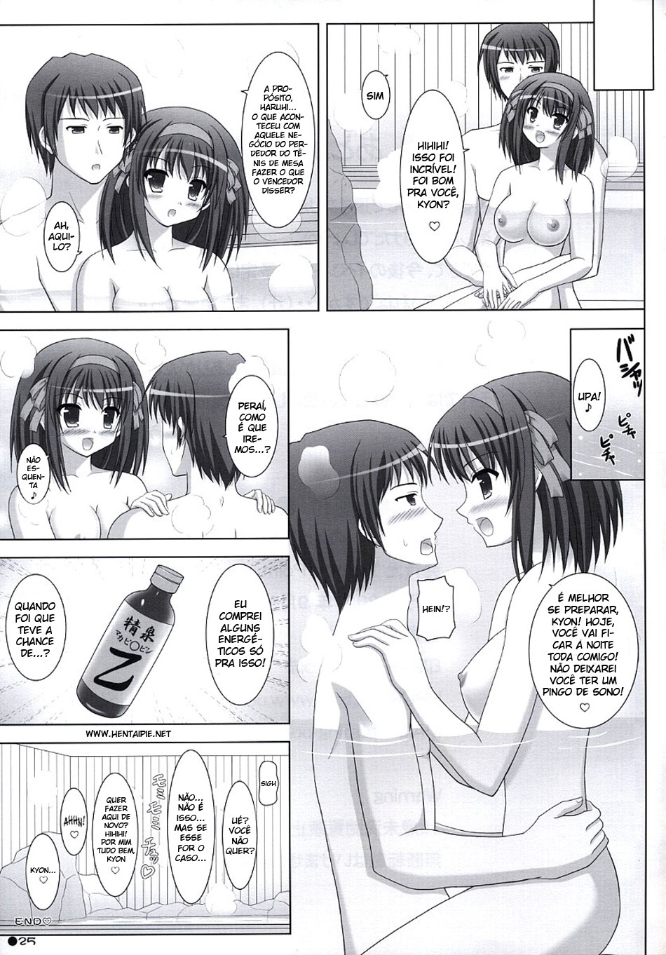 [Turning Point (Uehiro)] Harukyon no Ecchi Hon 5 (The Melancholy of Haruhi Suzumiya) [Portuguese-BR] [hentaipie.net] page 24 full