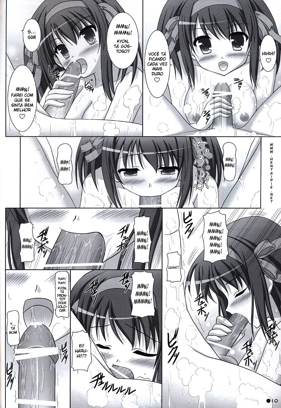 [Turning Point (Uehiro)] Harukyon no Ecchi Hon 5 (The Melancholy of Haruhi Suzumiya) [Portuguese-BR] [hentaipie.net] page 9 full