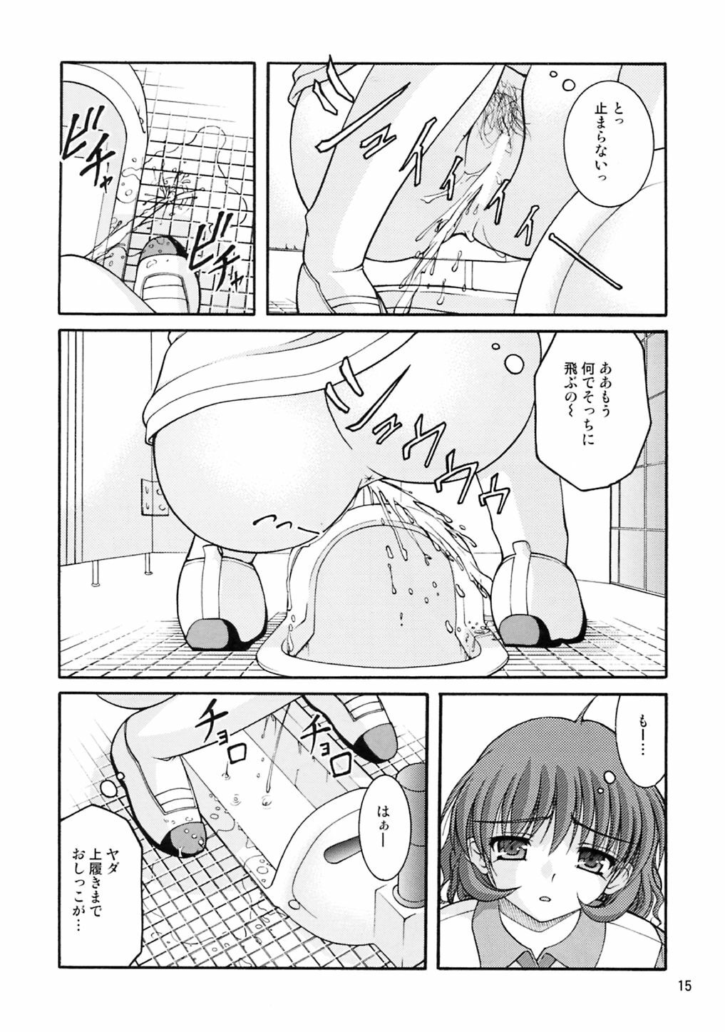 (COMIC1☆3) [Juicy Fruits (Satomi Hidefumi)] Bou Yuumei Koukou Joshi Toilet Tousatsu 2-jigen Bishoujo Hen Vol. 2 (Kanon) page 14 full