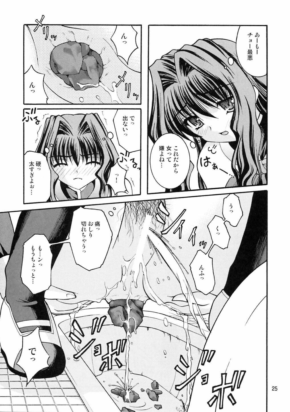 (COMIC1☆3) [Juicy Fruits (Satomi Hidefumi)] Bou Yuumei Koukou Joshi Toilet Tousatsu 2-jigen Bishoujo Hen Vol. 2 (Kanon) page 24 full